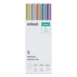 Cricut Pen Set - Metallic Set of 5 front of packaging