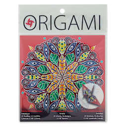 Yasutomo Kaleidoscope Series Origami Paper - Front of Artistic package shown