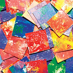 Roylco Pointillism Pieces - Loose pile of Patterned pieces 