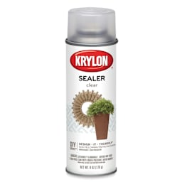 Krylon Make It Stone Spray Paint - Front of spray can of Clear Sealer
