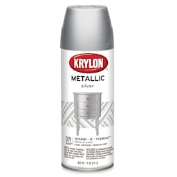 Krylon Brilliant Metallic Spray Paint - Silver, 11 oz