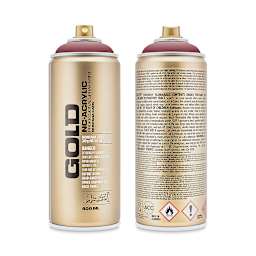 Montana Gold Acrylic Professional Spray Paint - Lip, 400 ml (Front and back of spray can)