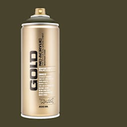 Montana Gold Acrylic Professional Spray Paint - Nato, 400 ml (Spray can with color swatch)