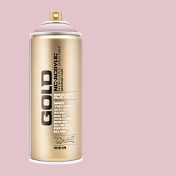 Montana Gold Acrylic Professional Spray Paint - Pale Pink, 400 ml (Spray can with color swatch)