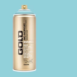 Montana Gold Acrylic Professional Spray Paint - Pool, 400 ml (Spray can with color swatch)
