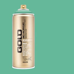 Montana Gold Acrylic Professional Spray Paint - Malachite, 400 ml (Spray can with color swach)
