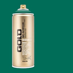 Montana Gold Acrylic Professional Spray Paint - Pine, 400 ml (Spray can with color swatch)