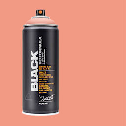 Montana Black Spray Paint - Mr. Crab, 400 ml can with swatch