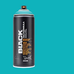 Montana Black Spray Paint - Cool Cologne, 400 ml can with swatch