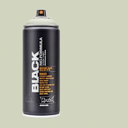 Montana Black Spray Paint - Trabi, 400 ml can with swatch