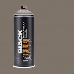 Montana Black Spray Paint - Lambrate, 400 ml can with swatch