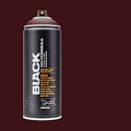 Montana Black Spray Paint - Merlot, 400 ml can with swatch