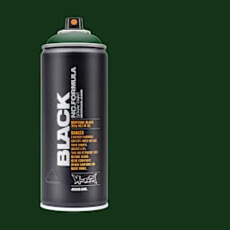 Montana Black Spray Paint - Banknote, 400 ml can with swatch