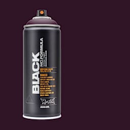 Montana Black Spray Paint - Cherry, 400 ml can with swatch