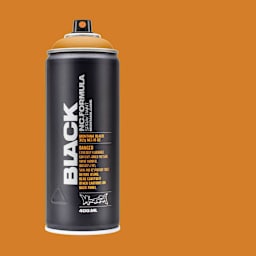 Montana Black Spray Paint - Topaz, 400 ml can with swatch