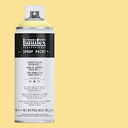Liquitex Professional Spray Paint - Cadmium Yellow Medium Hue 6, 400 ml can and swatch