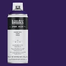 Liquitex Professional Spray Paint - Dioxazine Purple, 400 ml can and swatch