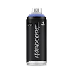 MTN Hardcore 2 Spray Paint - Spray can of Andromeda Blue shown uncapped
