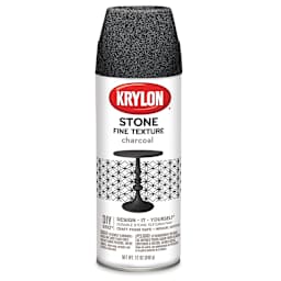 Krylon Natural Stone Spray Paint - Front of can of Charcoal paint