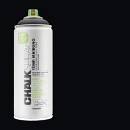 Montana Chalk Spray Paint - 400 ml, Black (Spray can with swatch)