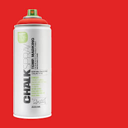 Montana Chalk Spray Paint - 400 ml, Red (Spray can with swatch)