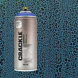 Montana Crackle Effect Spray - Gentian Blue, 11 oz (Spray can with swatch)