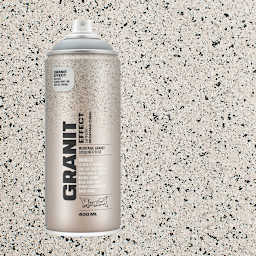 Montana Granit Effect Spray - Light Grey, 11 oz (Spray can with swatch)