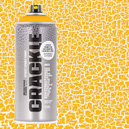 Montana Crackle Effect Spray - Yellow Cab, can and swatch
