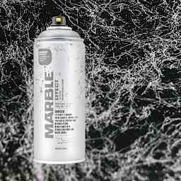 Montana Marble Effect Spray - Silver, 11 oz and swatch
