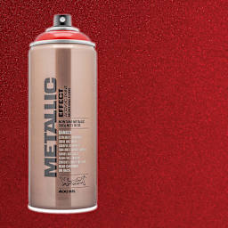 Montana Metallic Effect Spray Paint - Red and swatch