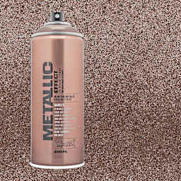 Montana Metallic Effect Spray Paint - Champagne and swatch