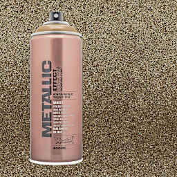 Montana Metallic Effect Spray Paint - Gold and swatch