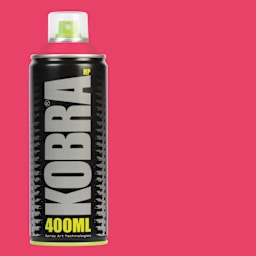 Kobra High Pressure Spray Paint - Raspberry, 400 ml, Can with swatch