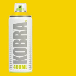 Kobra Low Pressure Spray Paint - Crash, 400 ml, Can with swatch