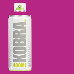 Kobra Low Pressure Spray Paint - Low Fuchsia, 400 ml, Can with swatch