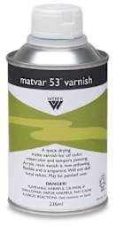 Weber Matvar 53 Varnish - Front of 8 oz. Can
