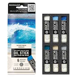 Sennelier Artists' Oil Sticks - Set of 6, Seascape