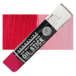 Sennelier Artists' Oil Stick - Primary Red, 96 ml stick and swatch