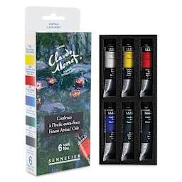 Sennelier Artists' Extra Fine Oil Paints - Set of 6, Monet Heritage Colors, 10 ml Tubes