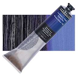 Sennelier Artists' Extra Fine Oil Paint - Ultramarine Deep, 200 ml tube and swatch