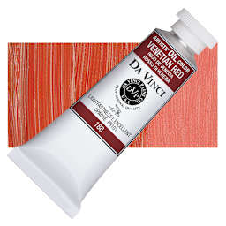 Da Vinci Artists' Oil Color - Venetian Red, 37 ml Tube and swatch