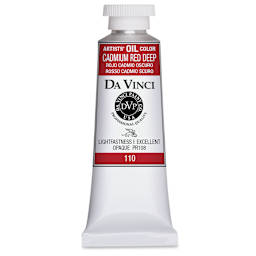 Da Vinci Artists' Oil Color - Cadmium Red Deep, 37 ml Tube