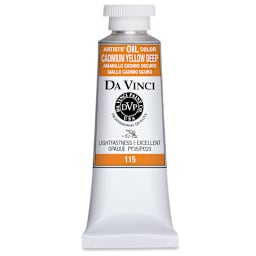 Da Vinci Artists' Oil Color - Cadmium Yellow Deep, 37 ml Tube