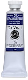 Da Vinci Artists' Oil Colors - 37 ml tube of Ultramarine Blue upright
