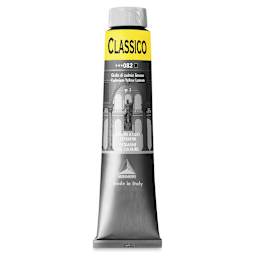 Maimeri Classico Oil Paints - 200 ml Cadmium Yellow Lemon Tube shown upright