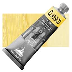 Maimeri Classico Oil Color - Naples Yellow Light, 60 ml tube and swatch