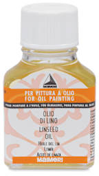 Maimeri Linseed Oil - Front of 75 ml bottle
