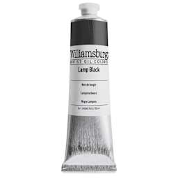 Williamsburg Handmade Oil Paint - Lamp Black, 150 ml tube