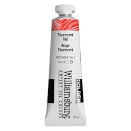 Williamsburg Handmade Oil Paint - Fluorescent Red, 37 ml tube