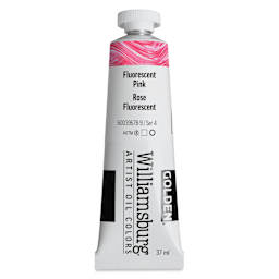 Williamsburg Handmade Oil Paint - Fluorescent Pink, 37 ml tube